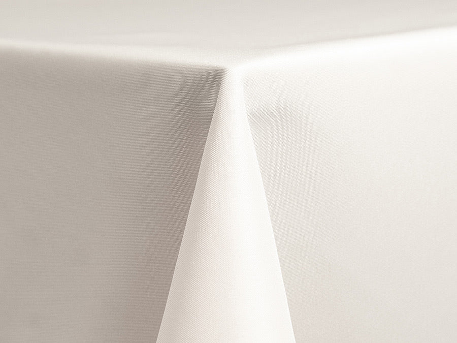 White Polyester Tablecloth – Durable, Classic & Versatile