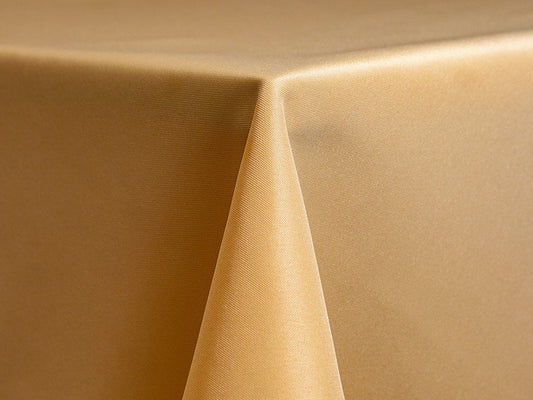 Camel Beige Polyester Tablecloth – Neutral Elegance for Events