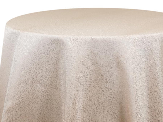 Confetti Champagne Tablecloth – Subtle Gold Sparkle Linen for Events