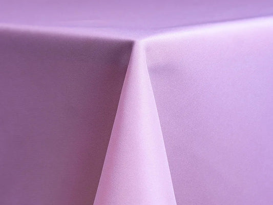 Lilac Polyester Tablecloth – Soft Lavender Linen for Weddings & Baby Showers