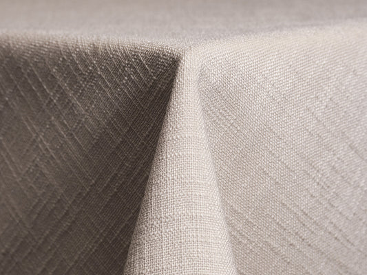 Silver Panama Tablecloth – Elegant Textured Polyester Linen for Events