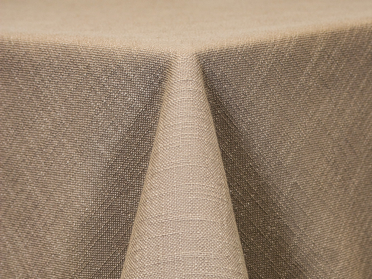 Taupe Panama Tablecloth – Textured Neutral Polyester for Weddings & Events