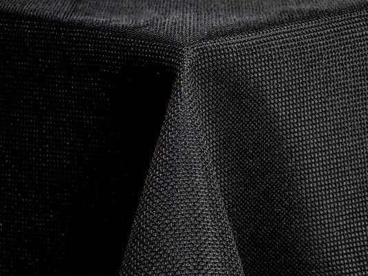 Black Rattan Cloth Napkin – Elegant Polyester Table Linen for Events