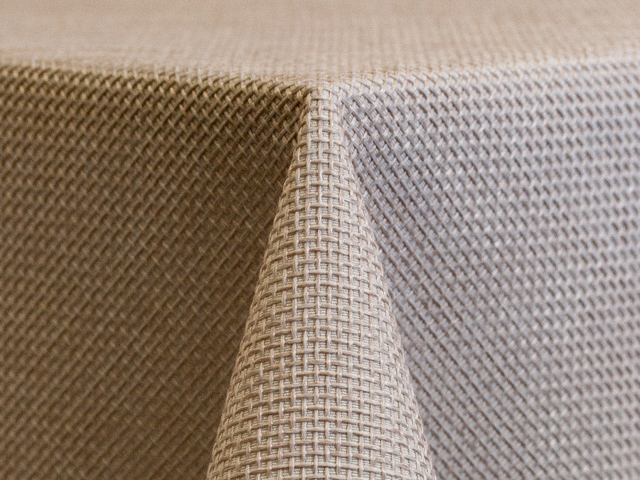 Natural Rattan Cloth Napkin – Beige Polyester Linen for Events & Dining