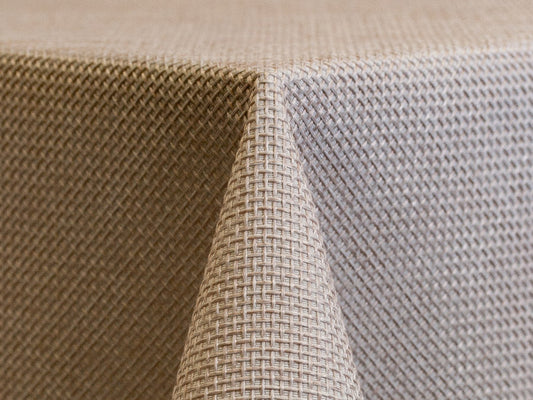 Natural Rattan Cloth Napkin – Beige Polyester Linen for Events & Dining