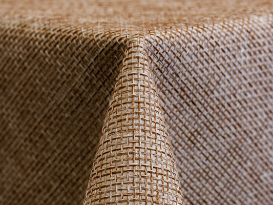 Nougat Rattan Cloth Napkin – Neutral Polyester Napkin for Elegant Dining