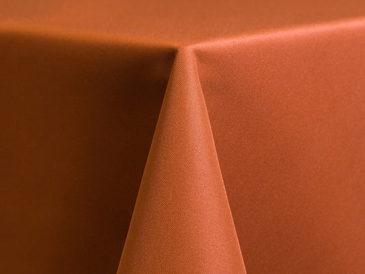 Burnt Orange Polyester Tablecloth – Warm & Bold for Events