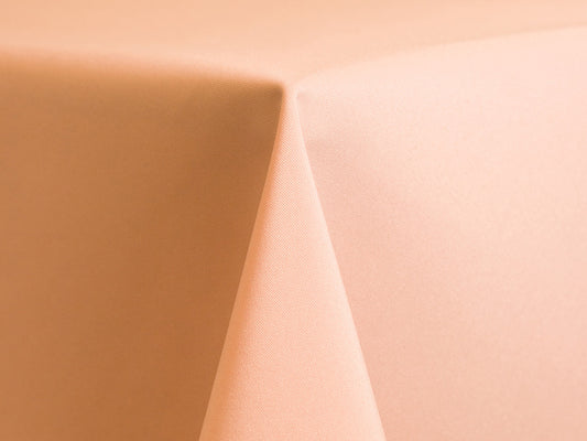 Peach Polyester Tablecloth – Elegant Blush Linen for Chic Events