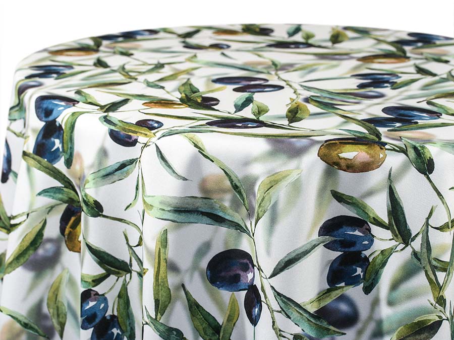 Tuscany Tablecloth – Olive Print Charm for Rustic Outdoor Events