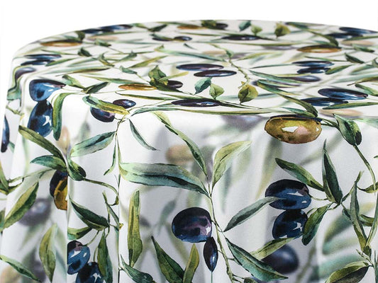 Tuscany Tablecloth – Olive Print Charm for Rustic Outdoor Events