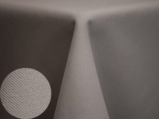 Dove Gray Twill Tablecloth – Soft Textured Polyester Linen for Elegant Events