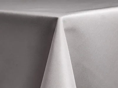 Smoke Gray Polyester Tablecloth – Modern Neutral for Elegant Tables