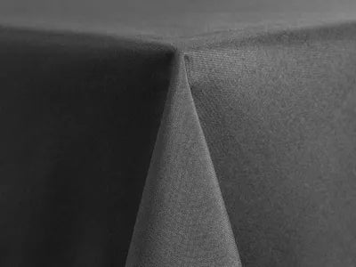 Charcoal Gray Polyester Tablecloth – Elegant Dark Gray Event Linen